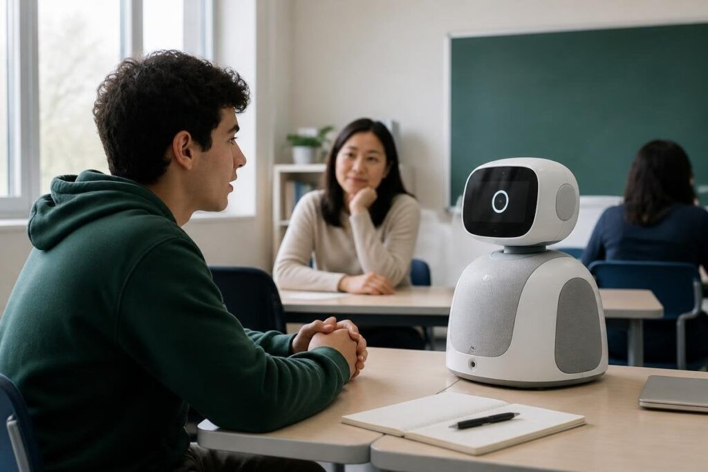 Language-teaching robots need a narrow job and a human nearby